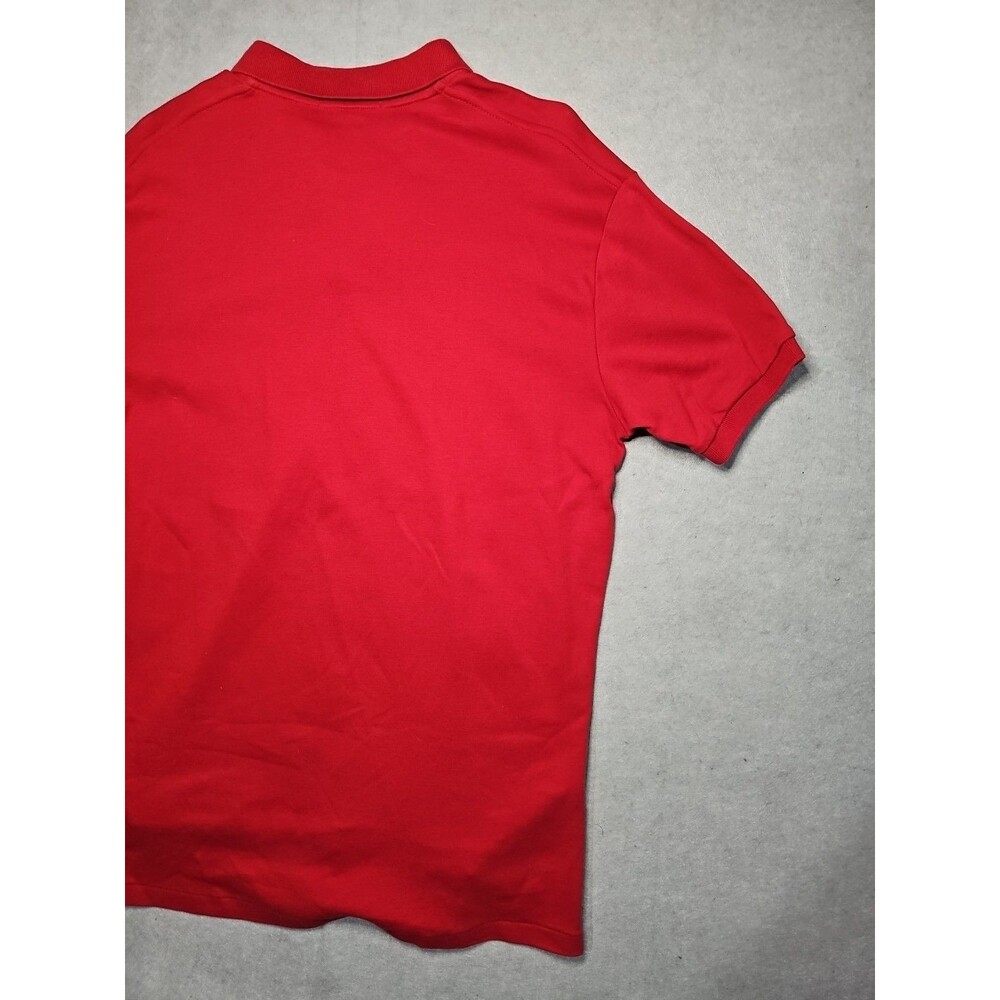 Vintage Polo Ralph Lauren Short Sleeve Polo Shirt Mens Red Medium 100% Cotton - Picture 8 of 9